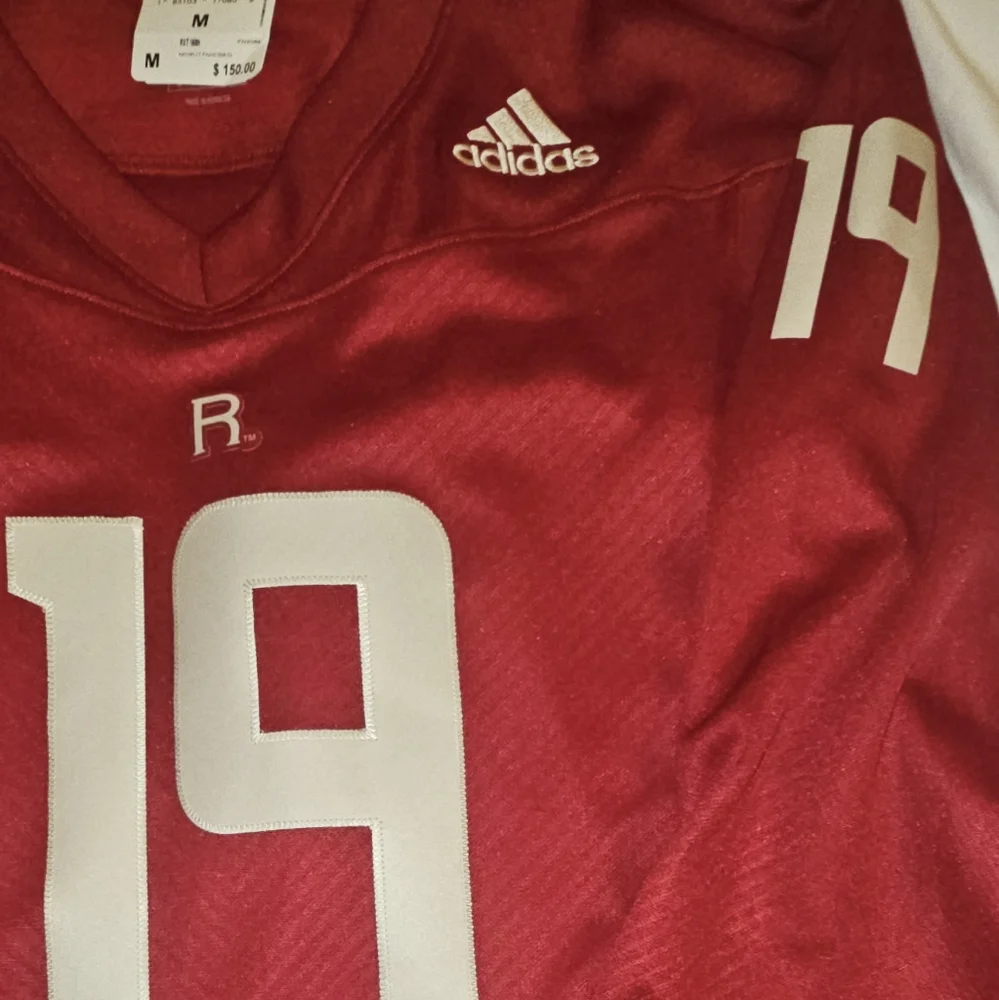 Adidas Rutgers‎ 150th anniversary football jersey sz M